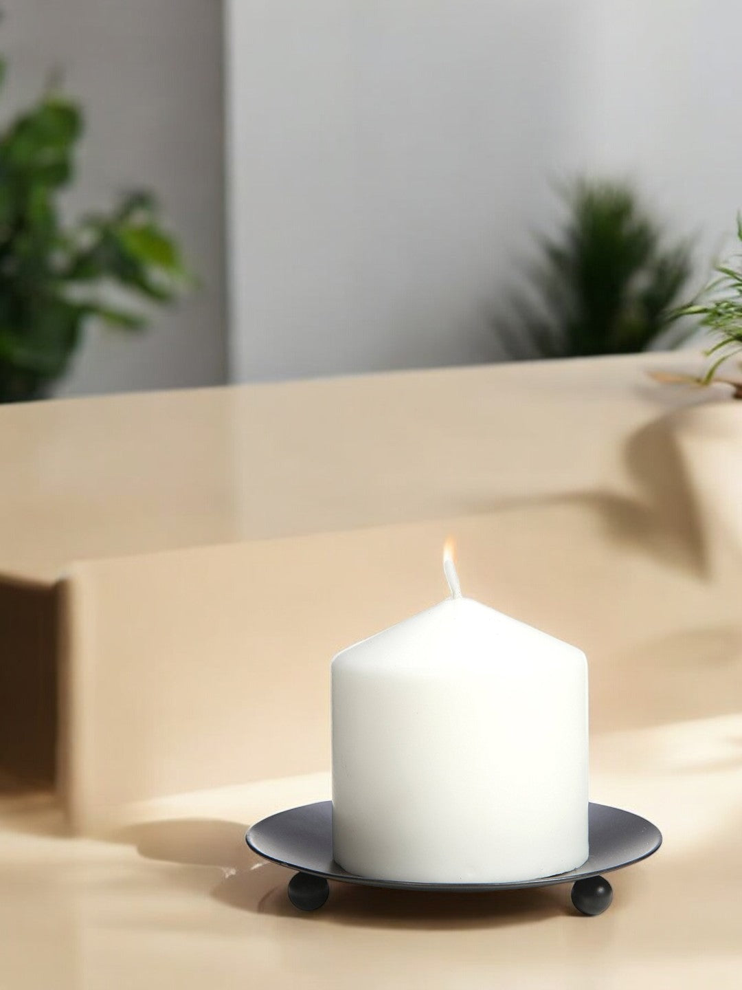Unscented Pillar Candles Set of 16, 3 inches D x 3 inches H each