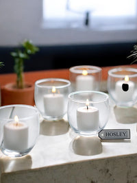 Set of 72 Unscented Ivory Votive Candles