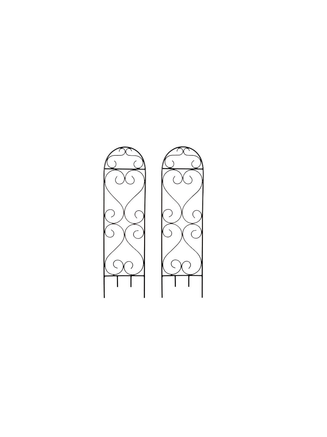 Iron Scroll Planter Trellis, Set of 2 , 27 inches High each