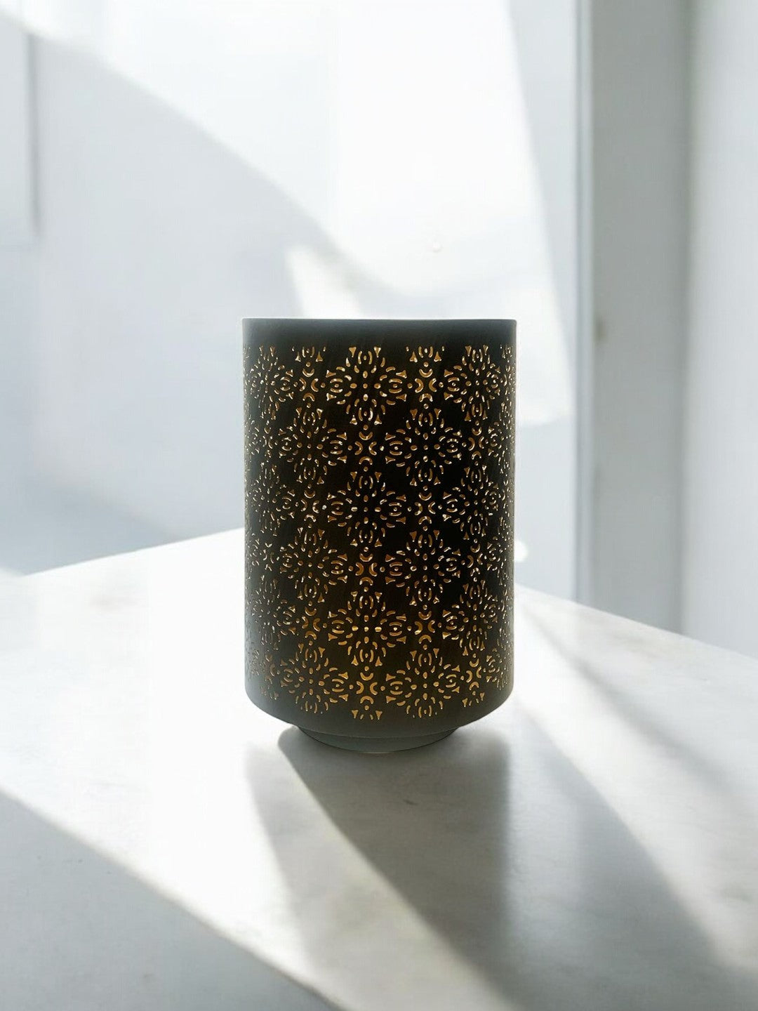 Diamond Cut Candle Holder 8 Inch Height Ideal Gift for Wedding Spa Lantern Reiki Decor LED Candles P9