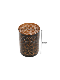 Diamond Cut Candle Holder 8 Inch Height Ideal Gift for Wedding Spa Lantern Reiki Decor LED Candles P9