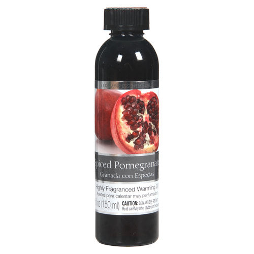 Spiced Pomegranate Fragrance Warming Oils, Set of 2, 5oz Each. Ideal Gift for Weddings, spa, Reiki, Meditation, Bathroom Settings.P1