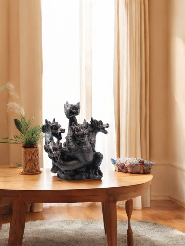 Resin Smoking Dragon Incense Cone Holder