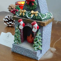 Christmas Fireplace Incense Cone Holder | Apple Cinnamon