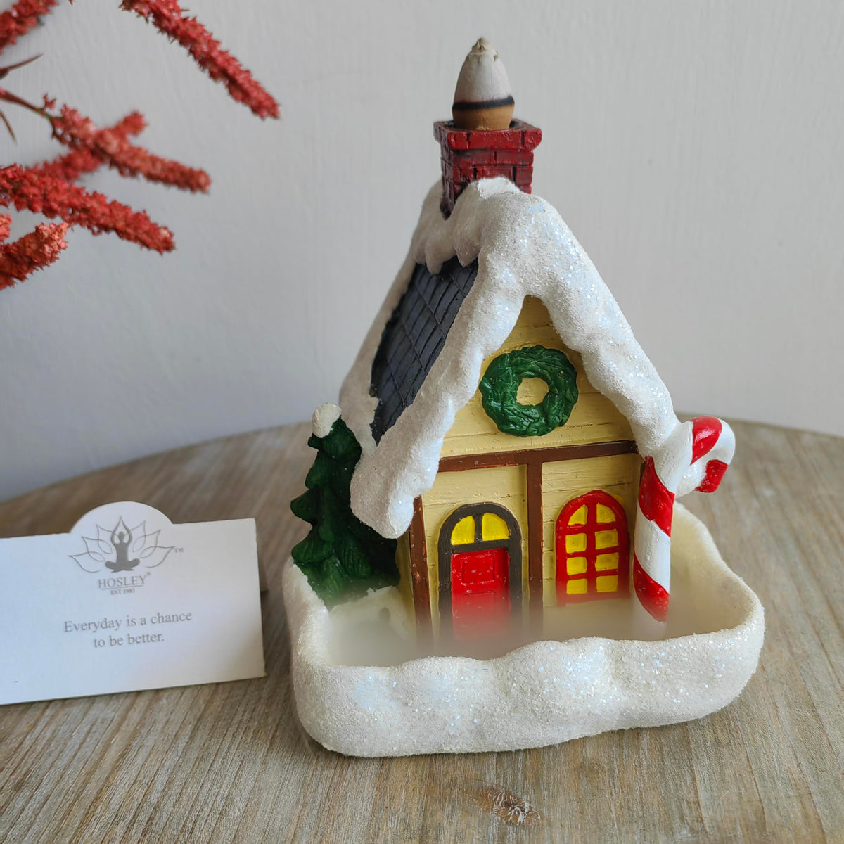 Christmas House Incense Cone Holder | Apple Cinnamon