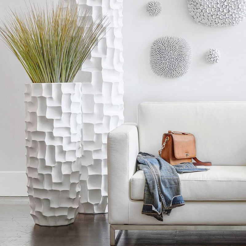 HOSLEY®  Ceramic Nimbus Wall Decor, White Glazed, 4.25 inches Dia.
