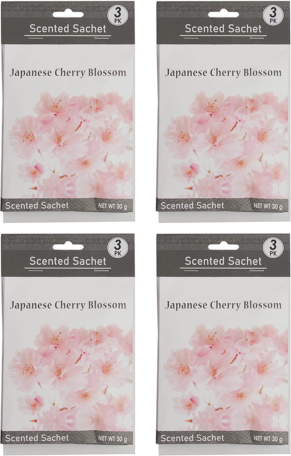 Japanese Cherry Blossom Scented Sachet - Set of 12, 1 oz Each