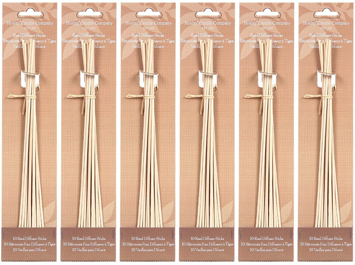 9 Inch Long Rattan Diffuser Reeds Set of 6 Packages Total 60 Reeds. Ideal Gift and for Use with Diffuser Glass Bottles Diffuser Refills Spa and Aromatherapy O9