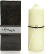 Our Day Pillar Candle | Black & White Ribbon