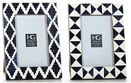 Wood Photo Frame, Set of 2, 4 x 6, 8 inches High each