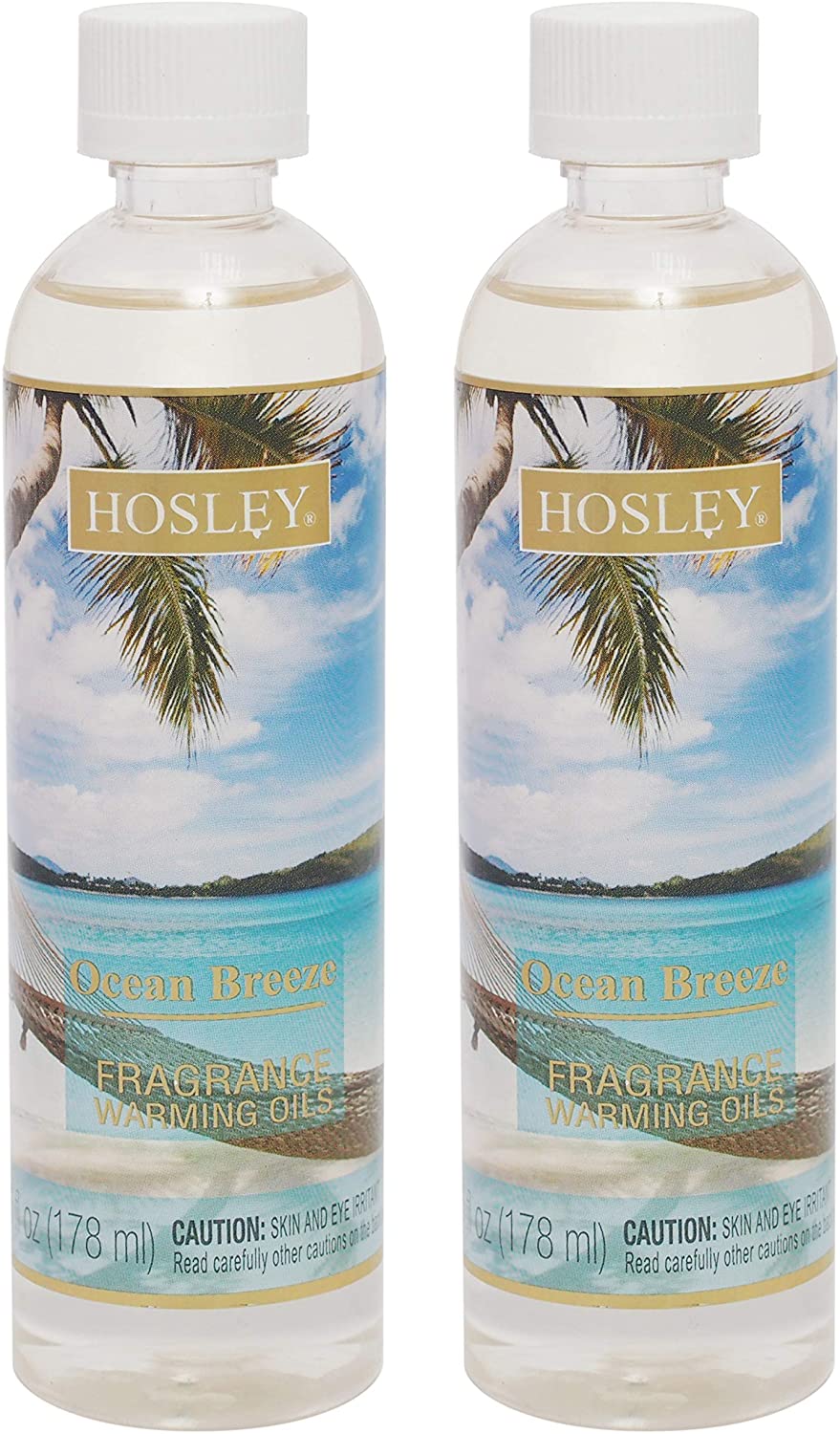 Set of 2 Ocean Breeze Fragrance Warming Oils 6 Ounce. Ideal for spa Meditation Bathroom Settings