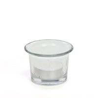 Clear Glass Tealight Holders, Oyster Cup Style , Set of 24, 2.5 inches Diameter each