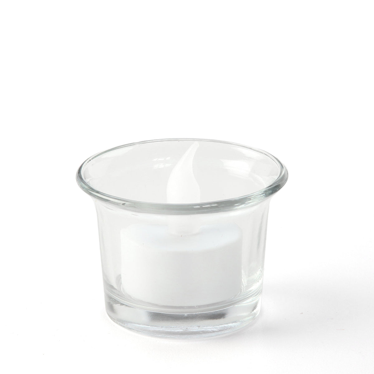 Clear Glass Tealight Holders, Oyster Cup Style , Set of 24, 2.5 inches Diameter each