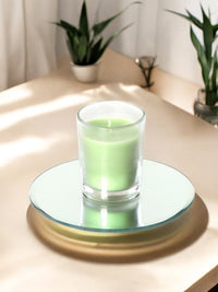 Glass Filled Fresh Bamboo Fragrance Votive Candles, Set of 8