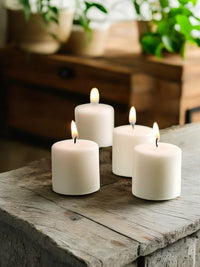 Unscented Votive Candles, White Color, Set of 240