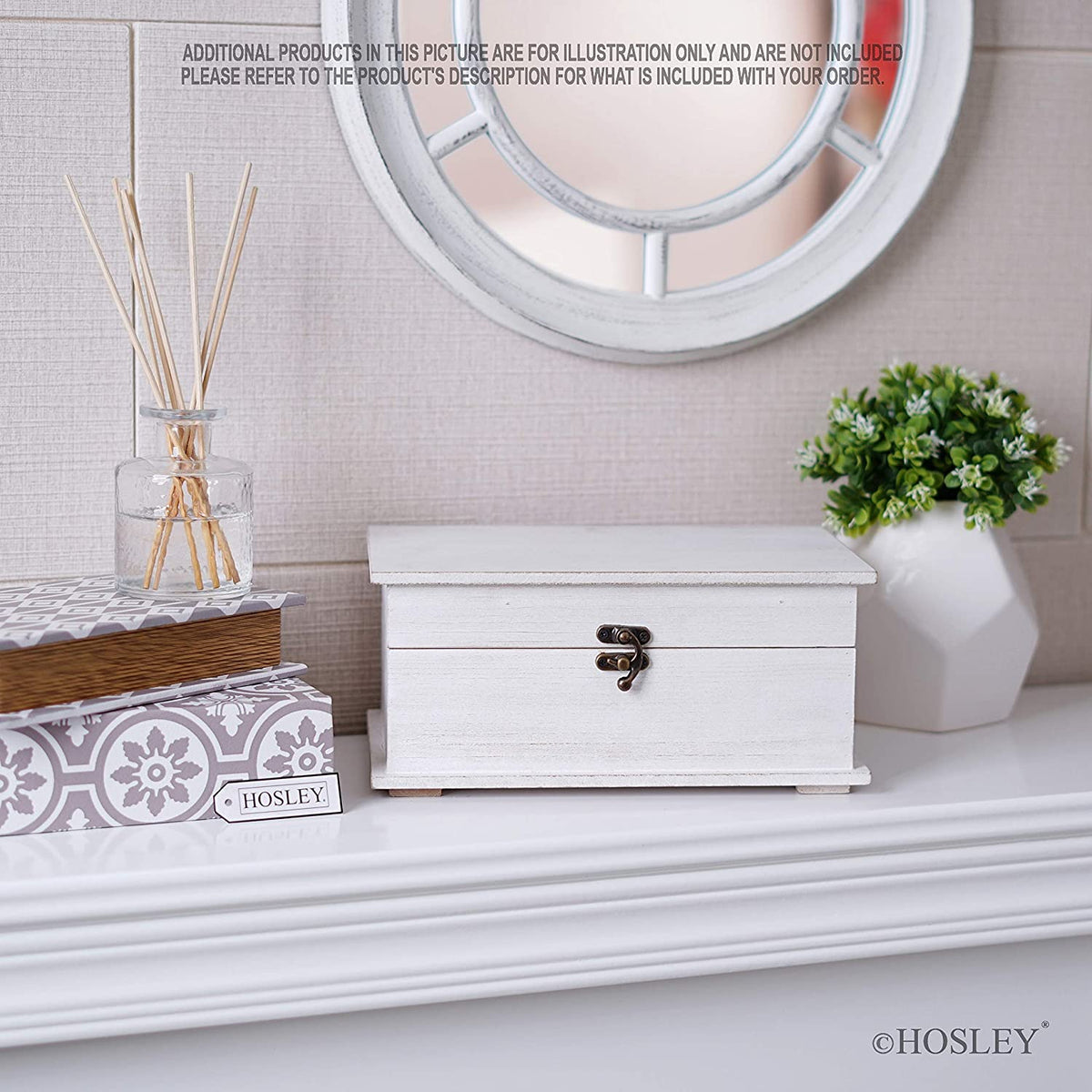 Wooden Keepsake Box | White