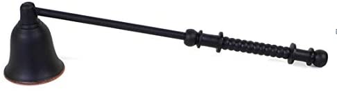 8.75 Inch Long Candle Snuffer Black Finish. Ideal for Weddings Home Spa Church Candle Aromatherapy Taper Pillar Votive Tea Light Jar Candle. Meditation Reiki Settings W5