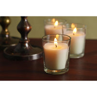 HOSLEY®  Glass Filled Unscented Votive Candles, Ivory Color, Set of 72