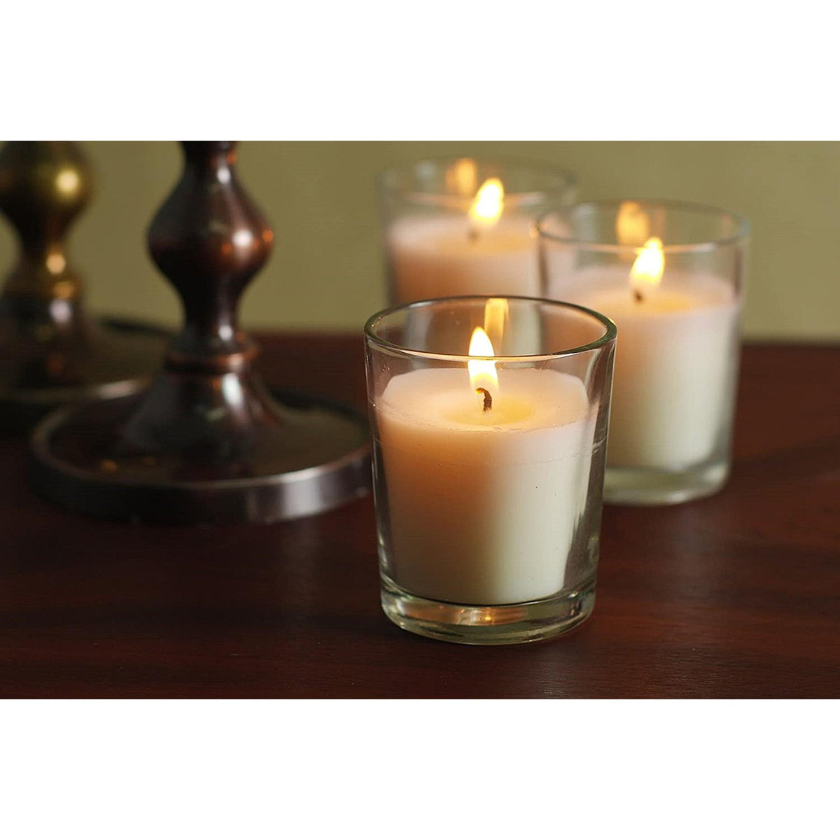 Hosley's Set of 72 Crystal Clear Votive/Tea Light Glass Candle