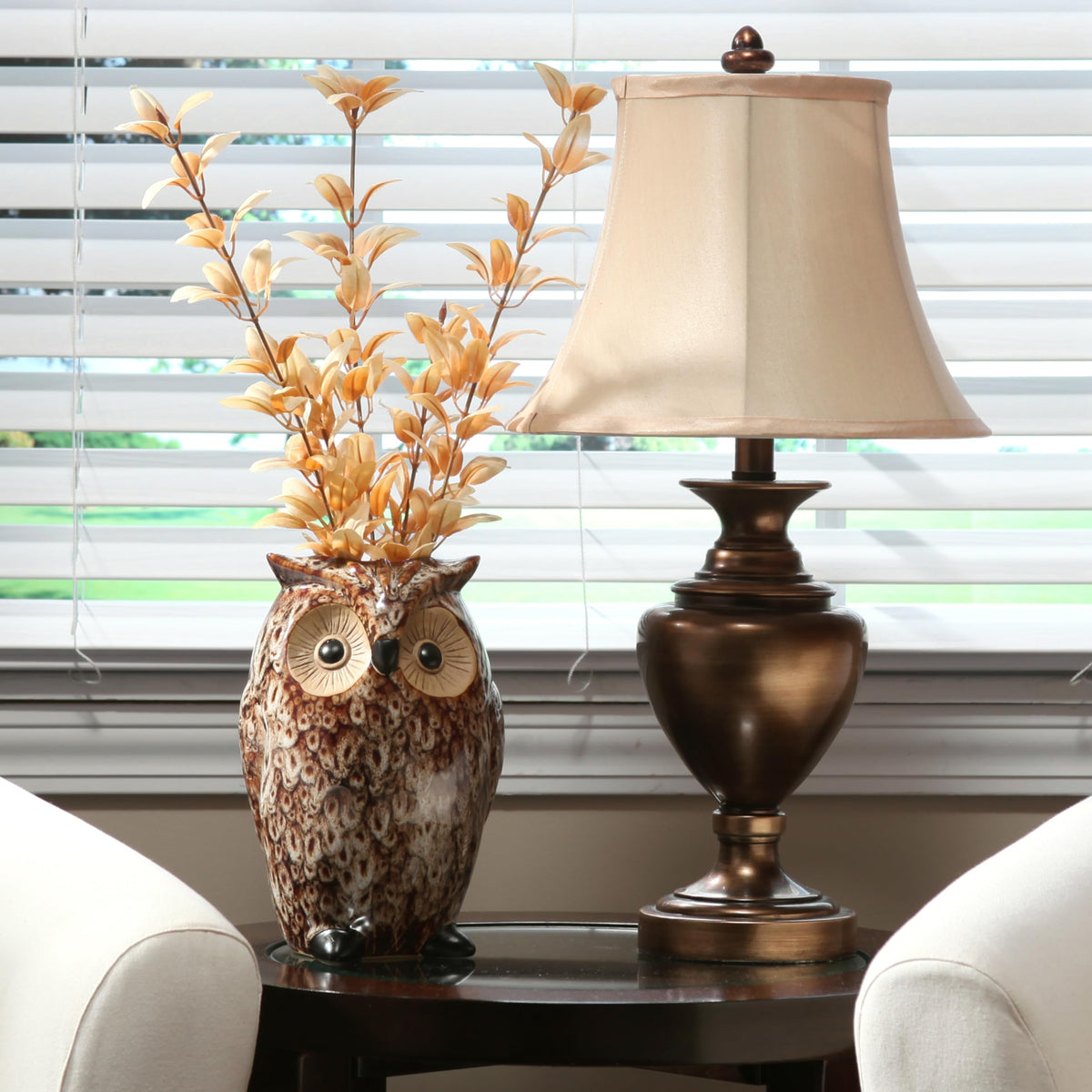 20pk Bulk Buy Ceramic Farmhouse Owl Vase, Ideal Gift for Weddings, House Warming, Home Office, Wonderful Accent Piece for Coffee Tables or Side Tables.