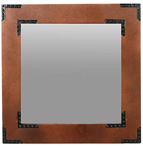 Wood Frame Mirror, 20 inches High