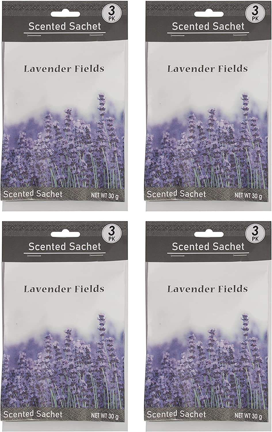 Lavender Fields Scented Sachet - Set of 12, 1 oz Each