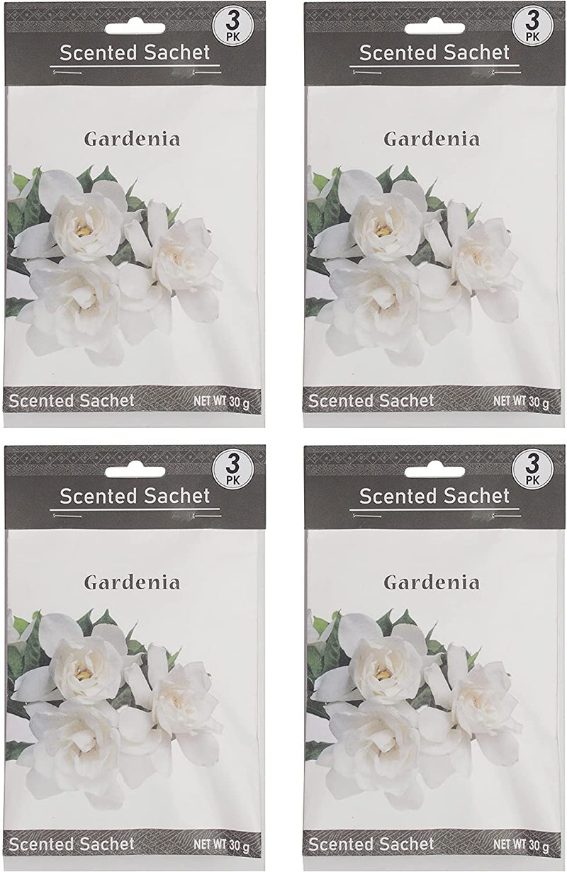 Gardenia Scented Sachet - Set of 12, 1 oz Each