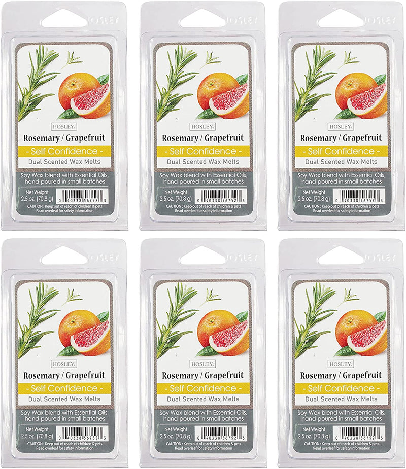 Rosemary Grapefruit  Wax Cubes,  Set of 6,  2.5oz each