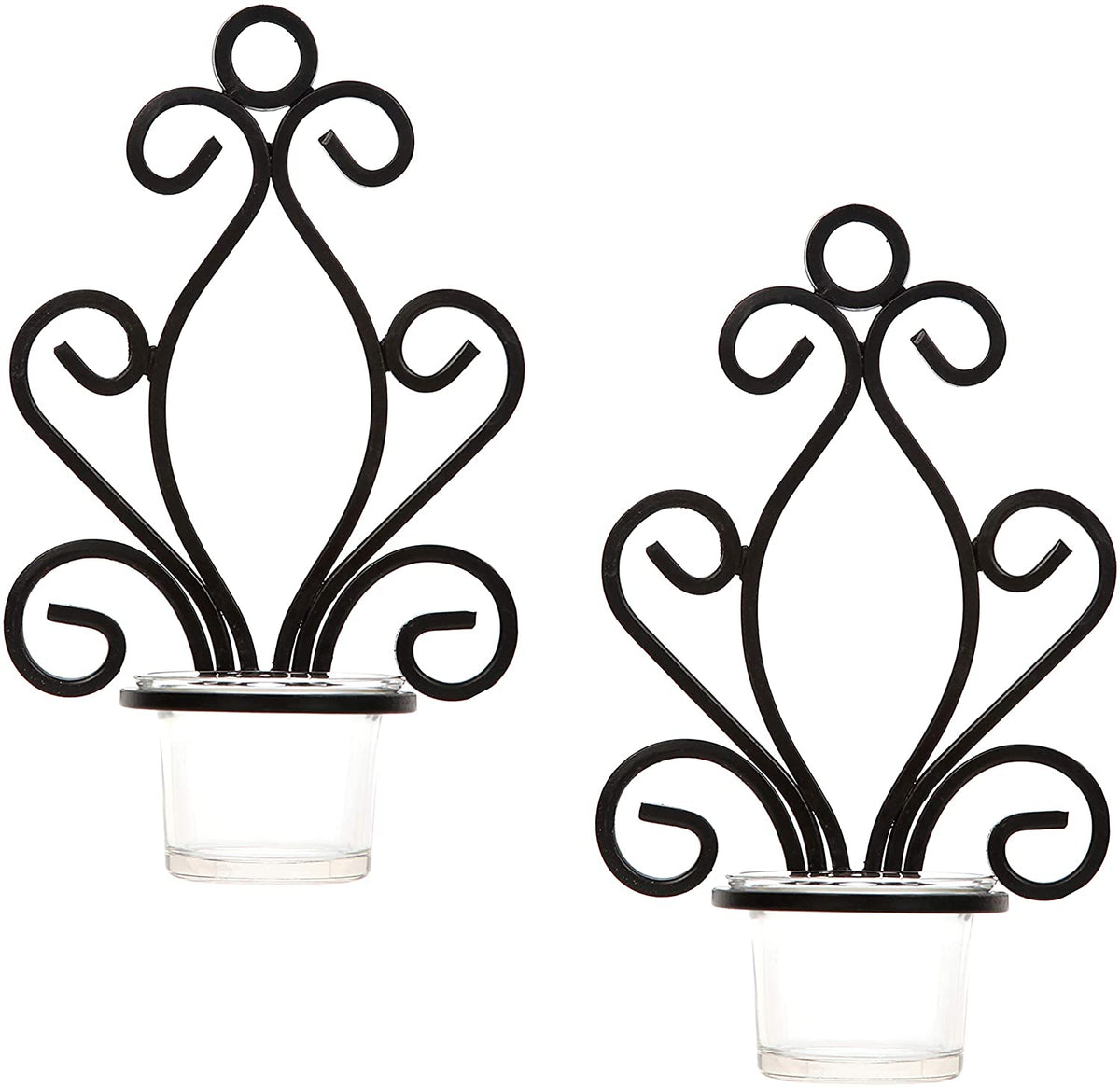 Iron Wall  Sconces, Set of 2 , 7.68 Inches High