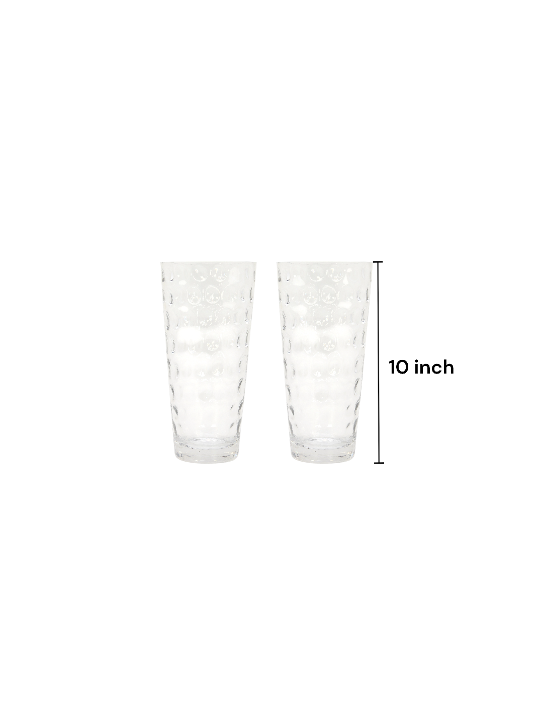 Set of 2 Clear Glass LARGE Rose Vases 10 Inch High. Ideal GIFT for Wedding Special Occasions Party and for Use Spa Potpourri Orbs Floral LED Votive Candle Garden P1