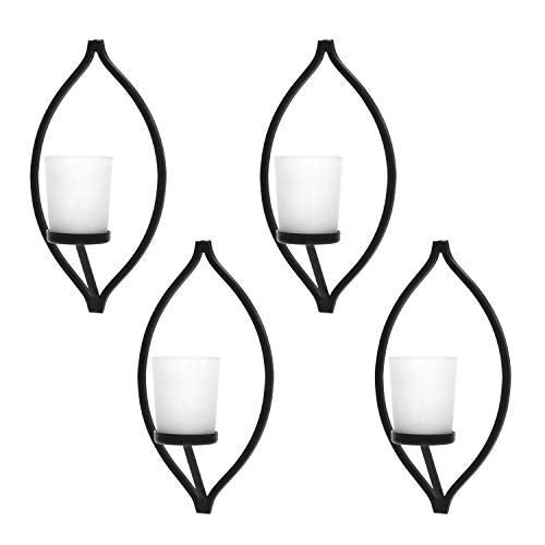 Iron Wall Sconce, Set of 4,  7 Inches High