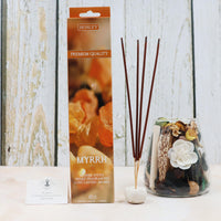 Myrrh Fragances Incense Sticks Essential Oils Infusion for Long-Lasting Aromatherapy Bliss Holistic Relaxation in Every Box Pack of 240 Incense Stick