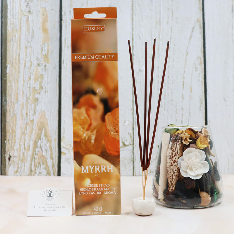 Myrrh Fragances Incense Sticks Essential Oils Infusion for Long-Lasting Aromatherapy Bliss Holistic Relaxation in Every Box Pack of 240 Incense Stick