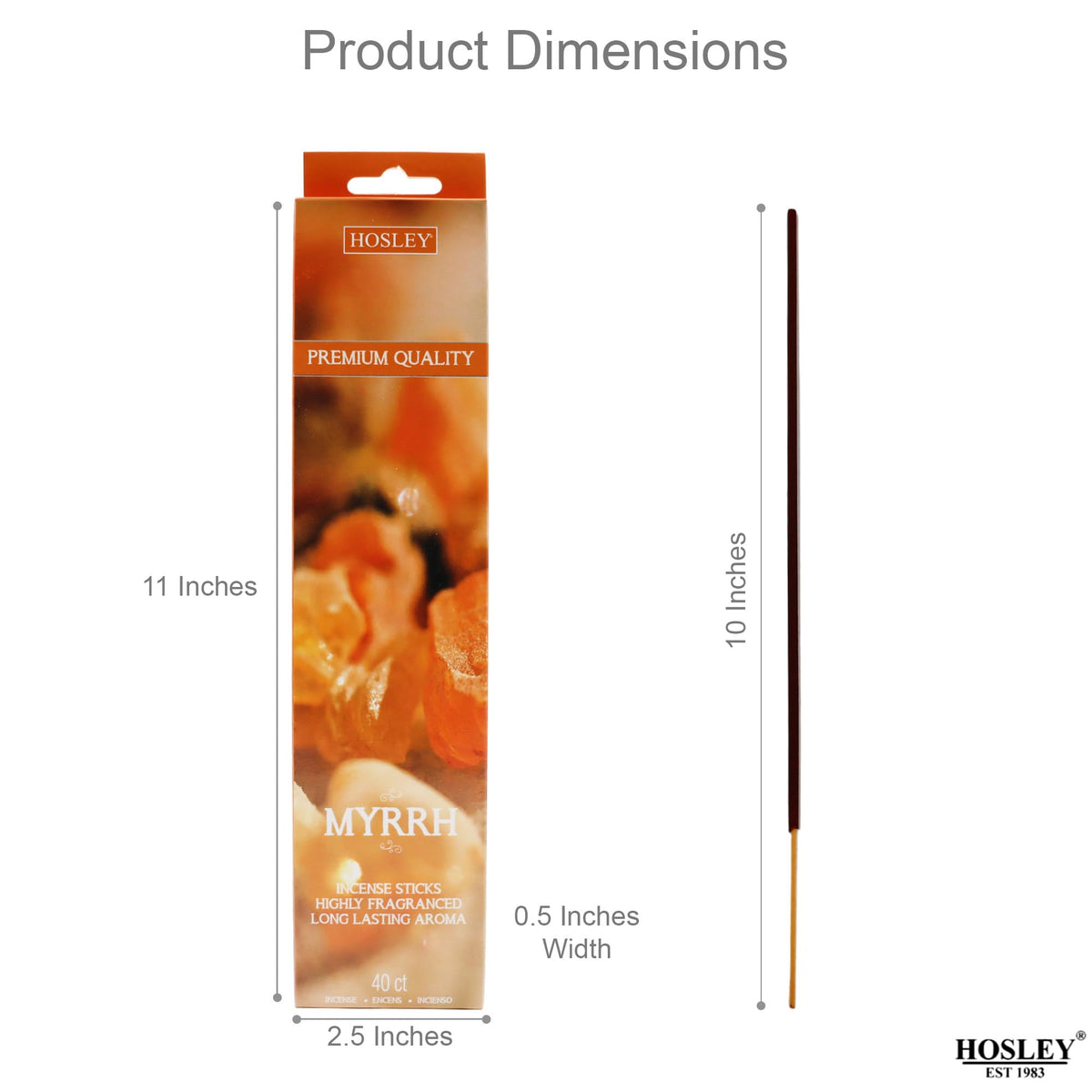 Myrrh Fragances Incense Sticks Essential Oils Infusion for Long-Lasting Aromatherapy Bliss Holistic Relaxation in Every Box Pack of 240 Incense Stick