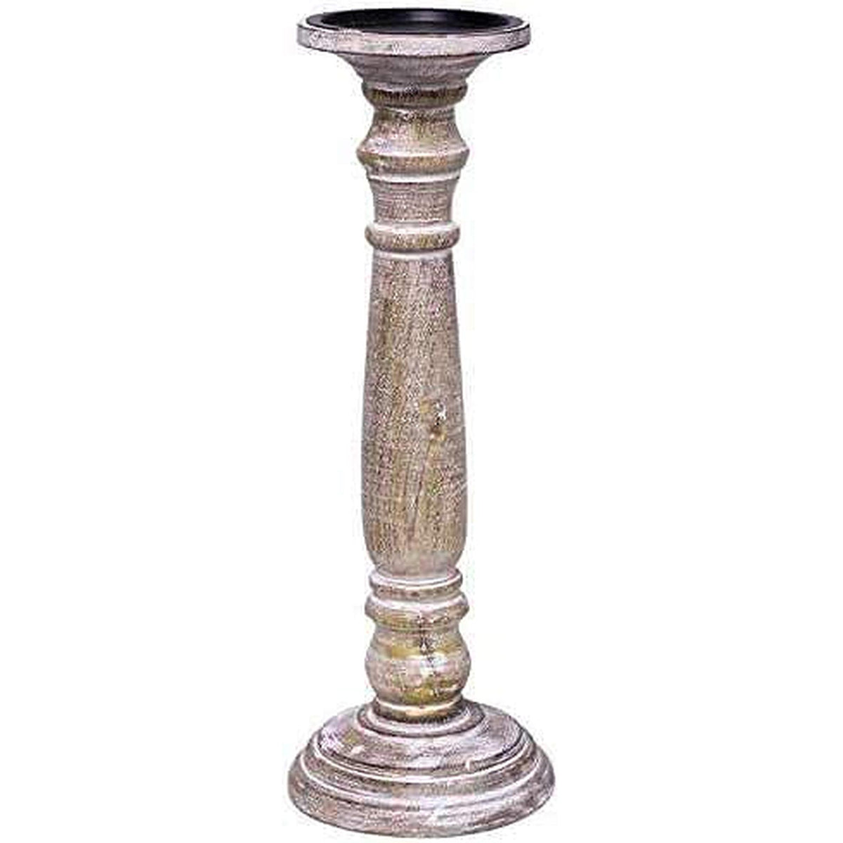 HOSLEY®  Wood Candle holder, 14 inches High
