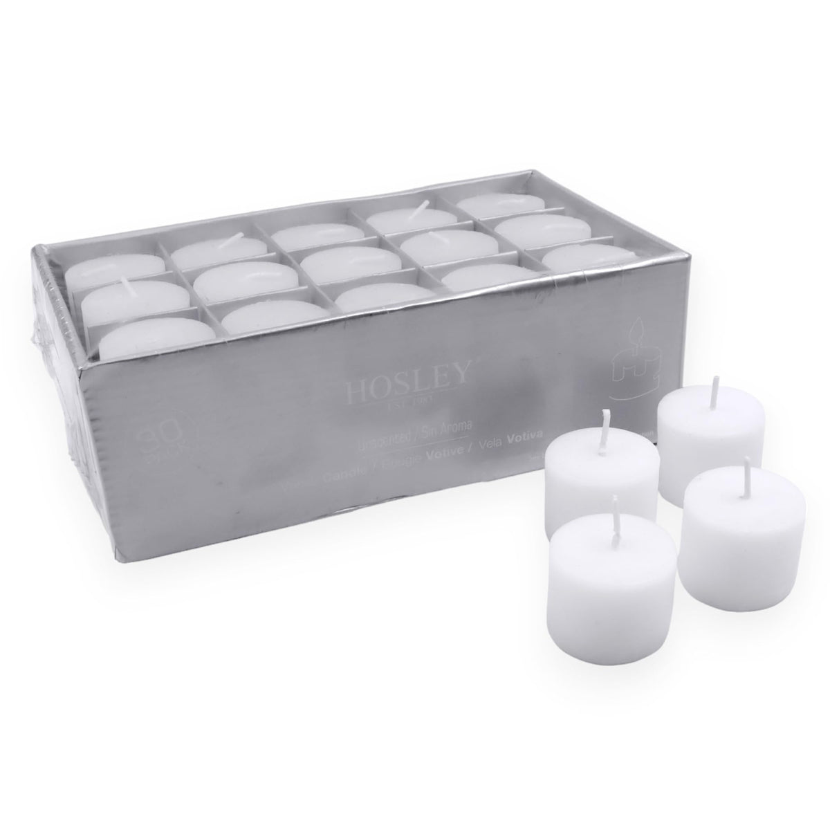 Hand Poured Votive Candles | Set of 30 | Unscented