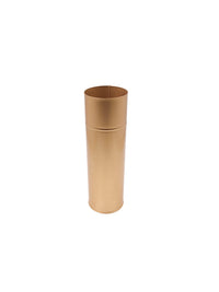 14In H Gold Metal Vase with PVC Liner, Ideal Gift for Wedding Home Office Party DYI Indoor Outdoor Garden Patio