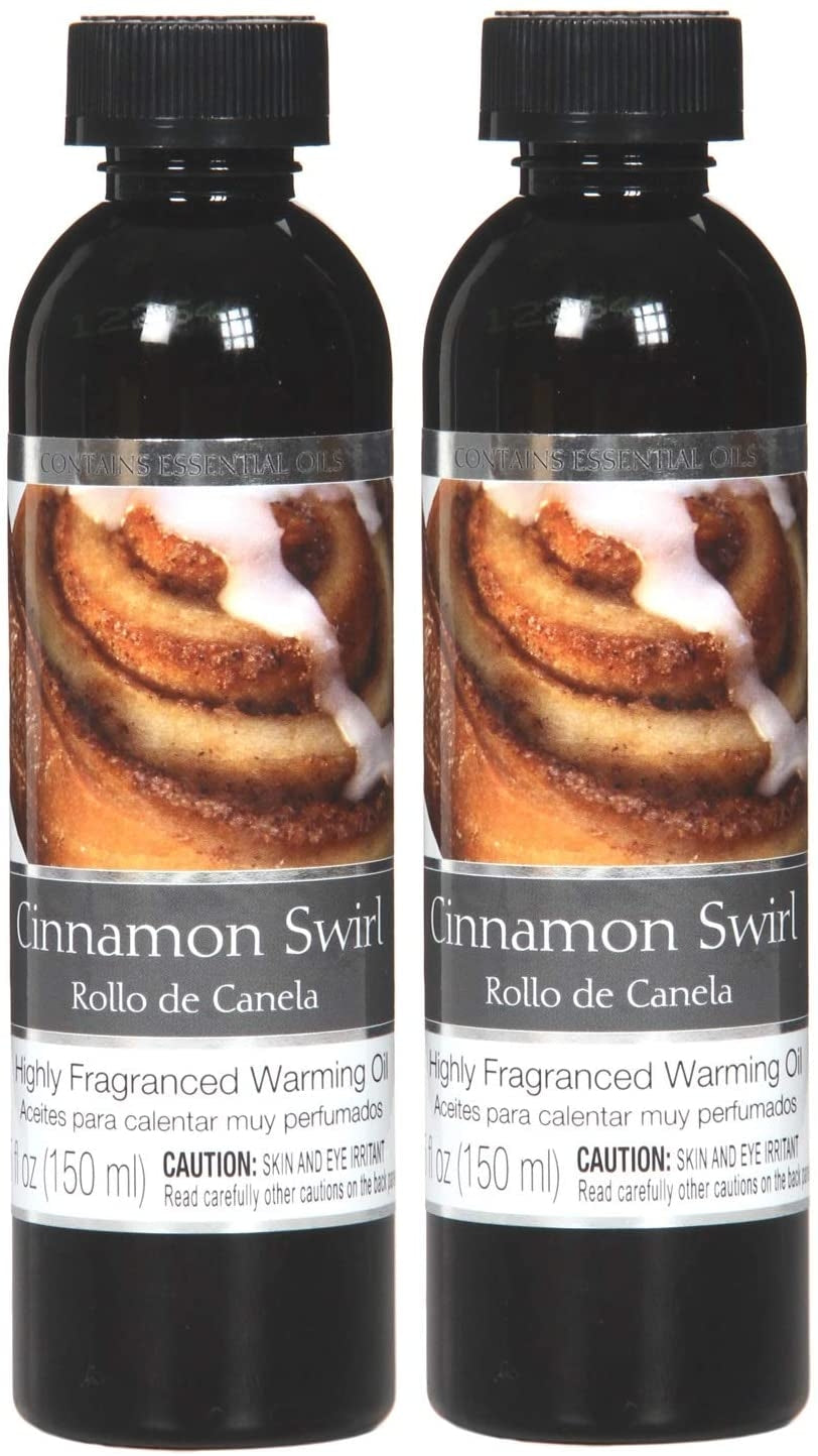 Set of 2, 5 oz Cinnamon Swirl Fragrance Warming Oils. Ideal Gift for Weddings, spa, Reiki, Meditation, Bathroom Settings. P1