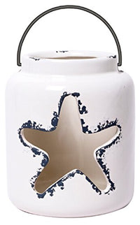 Hosley's Ceramic Tealight Candle Holder- 5.5" High. Ideal for Wedding, Reiki, Spa, Candle Gardens. P2