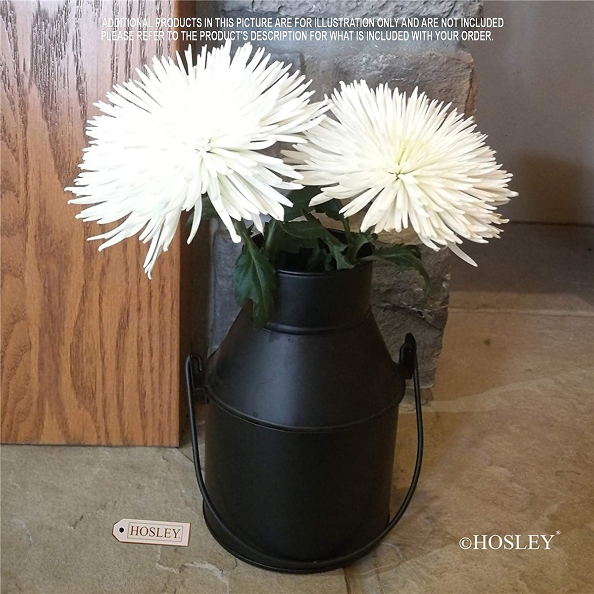 Zinc Jug Vases/Planters, Black Color, Set of 2, 7 Inches High each