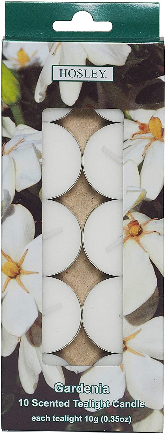 120 PCs Bulk Pack Scented Gardenia Fragrance Highly Scented Tea Light Candle. Ideal for Wedding Church Vigil Emergency Lanterns Spa Aromatherapy Party Reiki Candle Garden. W5