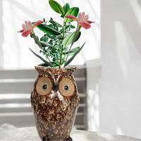 20pk Bulk Buy Ceramic Farmhouse Owl Vase, Ideal Gift for Weddings, House Warming, Home Office, Wonderful Accent Piece for Coffee Tables or Side Tables.