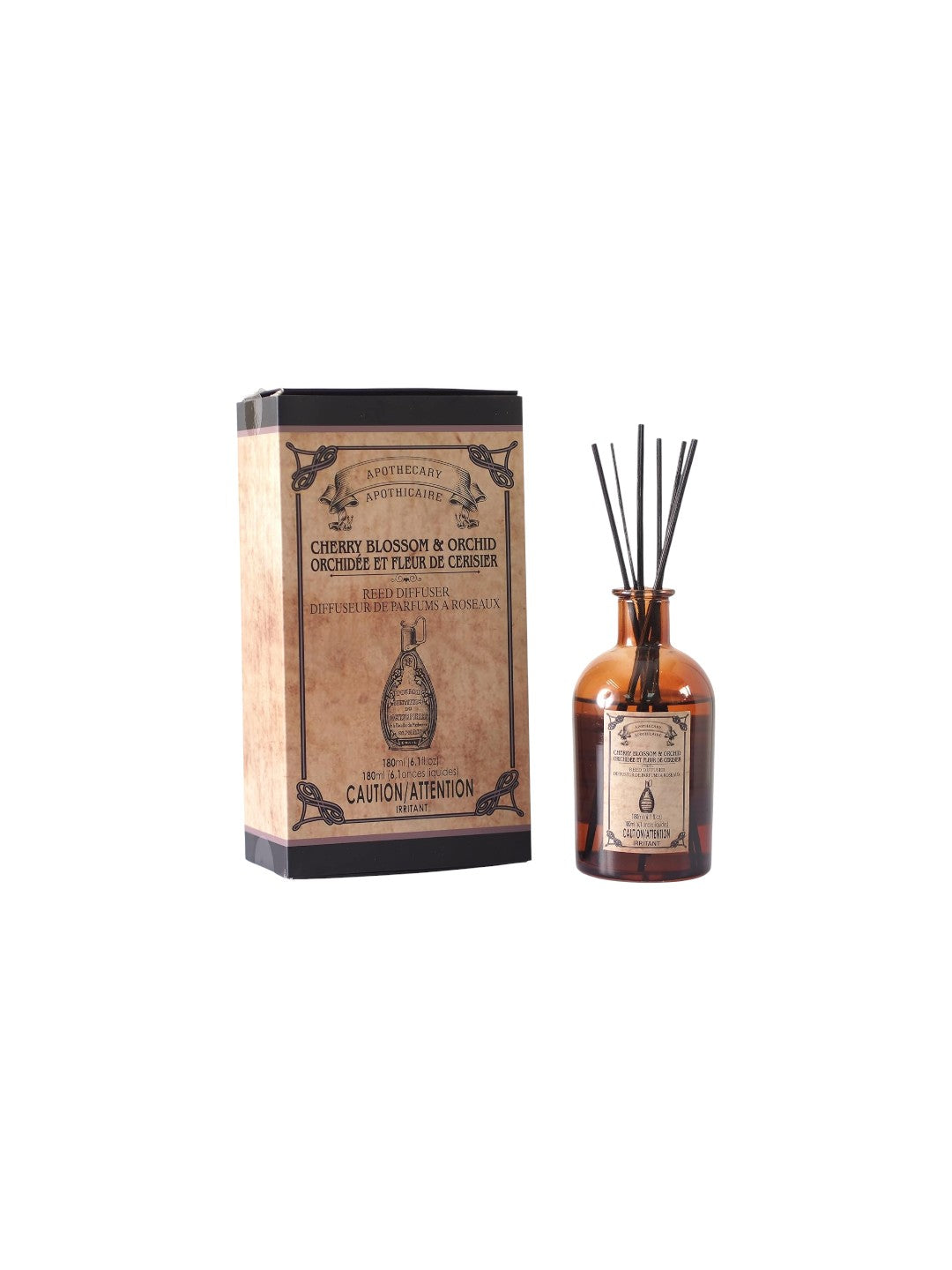 Apothecary Cherry Blossom & Orchid Glass Reed Diffuser