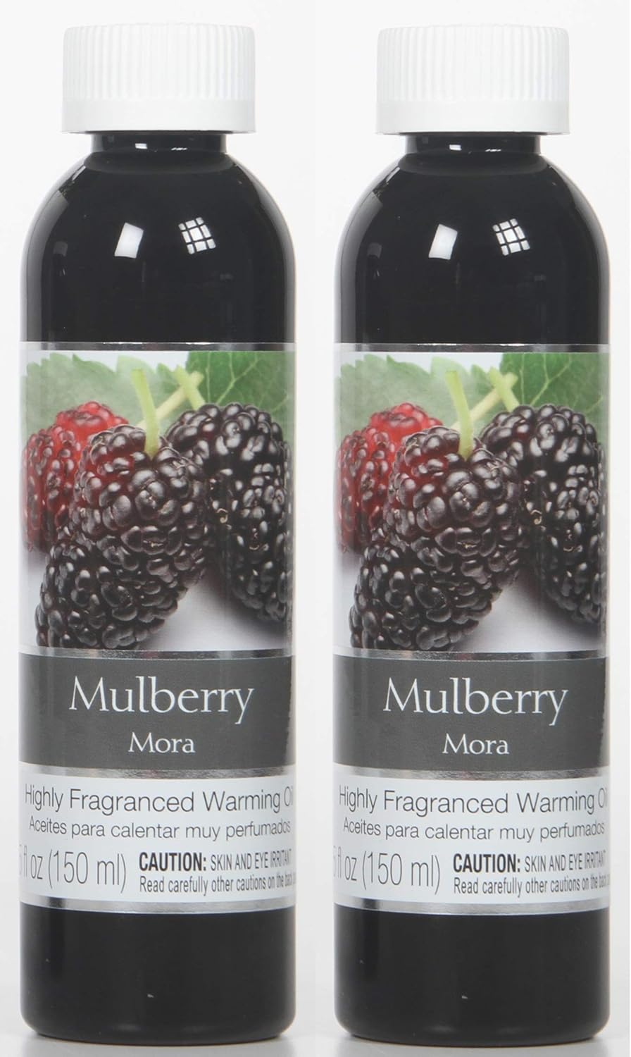 Set of 2 Mulberry Fragrance Warming Oils 5 Ounce. Ideal Gift for Weddings spa Reiki Meditation Bathroom Settings. P1