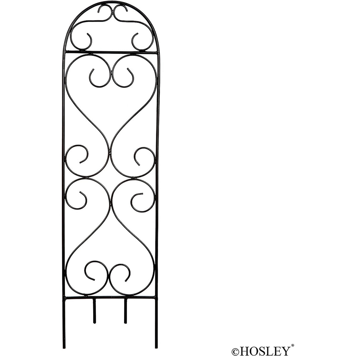 HOSLEY® Iron Scroll Planter Trellis, Set of 2 , 27 inches High each