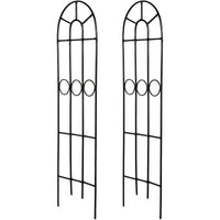 HOSLEY®  Iron Classic Trellis, Set of 2, 27 inches High each