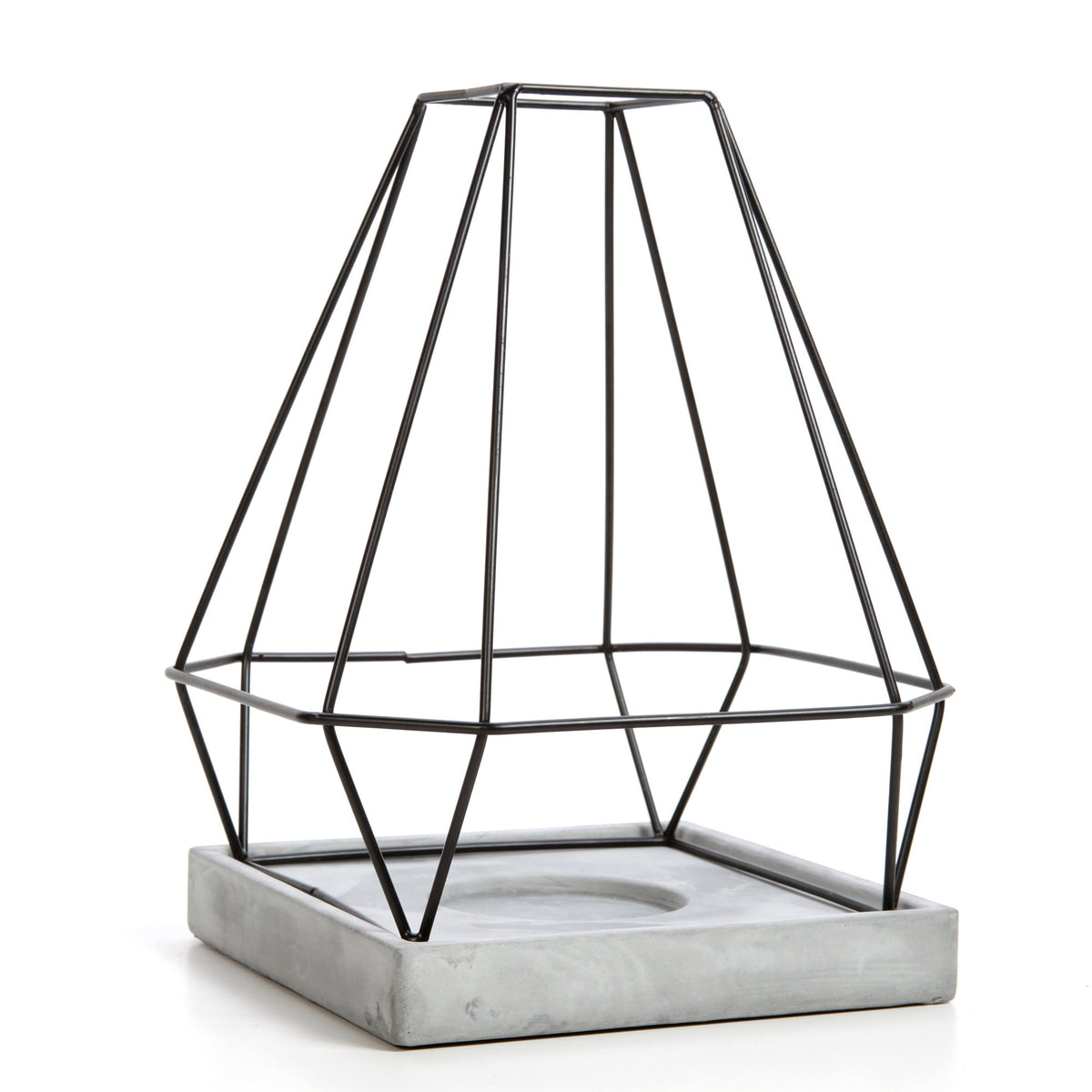 Hosley Geo Metal Decor LED Candle Holder Lantern 11 Inches High Mid Century Modern Ideal GIFT for Weddings Farmhouse Parties Special Events Spa Aromatherapy Votive Tealight Gardens O9