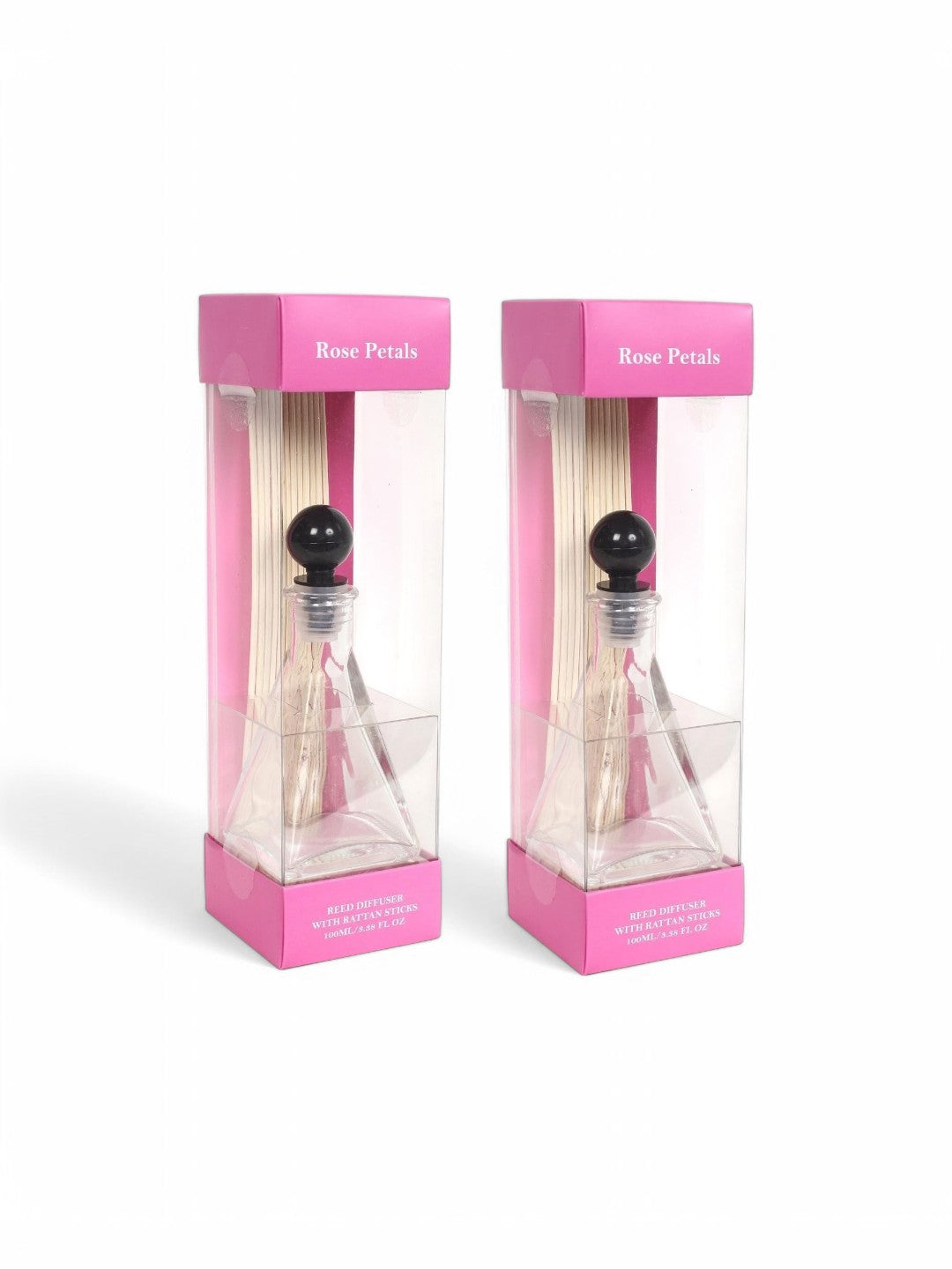 Set of 2 Rose Floral Petals Scented Reed Diffuser