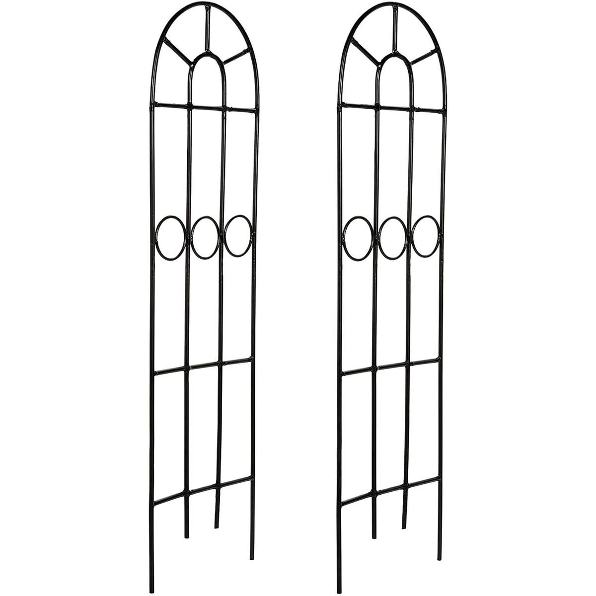 HOSLEY®  Iron Classic Trellis, Set of 2, 27 inches High each
