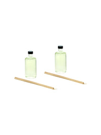 Essence of Elegance Set of 2 Vanilla Almond Reed Diffuser Refill Oils (200ml Each) with Chic Diffuser Bottle and Stylish Reed Sticks Aromatherapy Delight for Modern Living Spaces